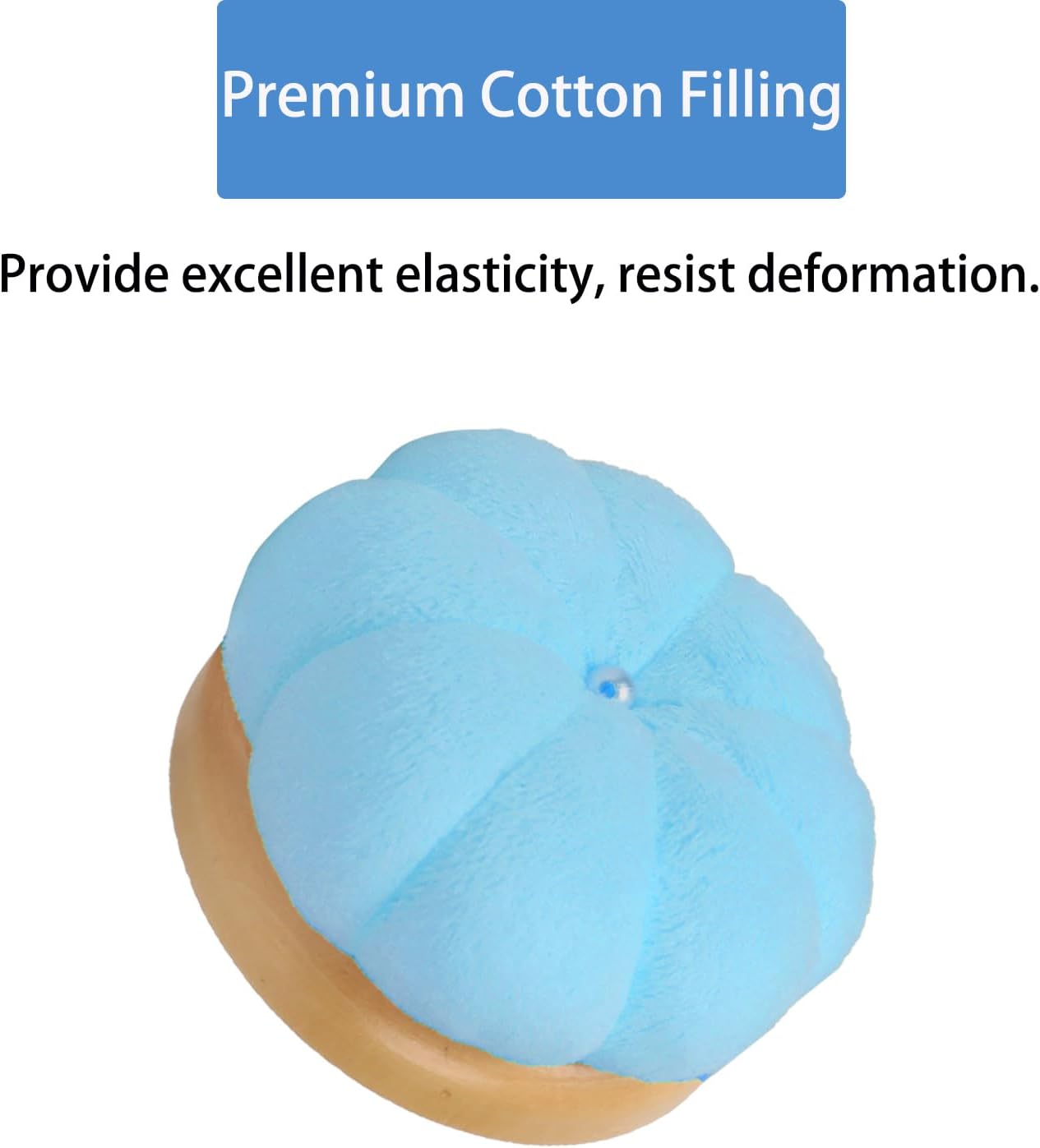Hilltian 2 PCS Pin Cushion for Sewing, Wooden Base Sewing Pincushion image 3