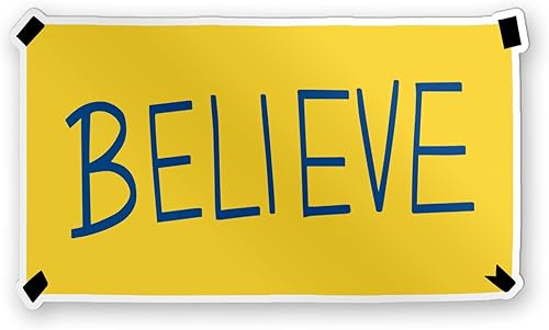 YNhiCraft1921, Believe, Fun - Adhesivo adhesivo para coche, laptop, pared, ventana, parachoques, tamaño 4 pulgadas