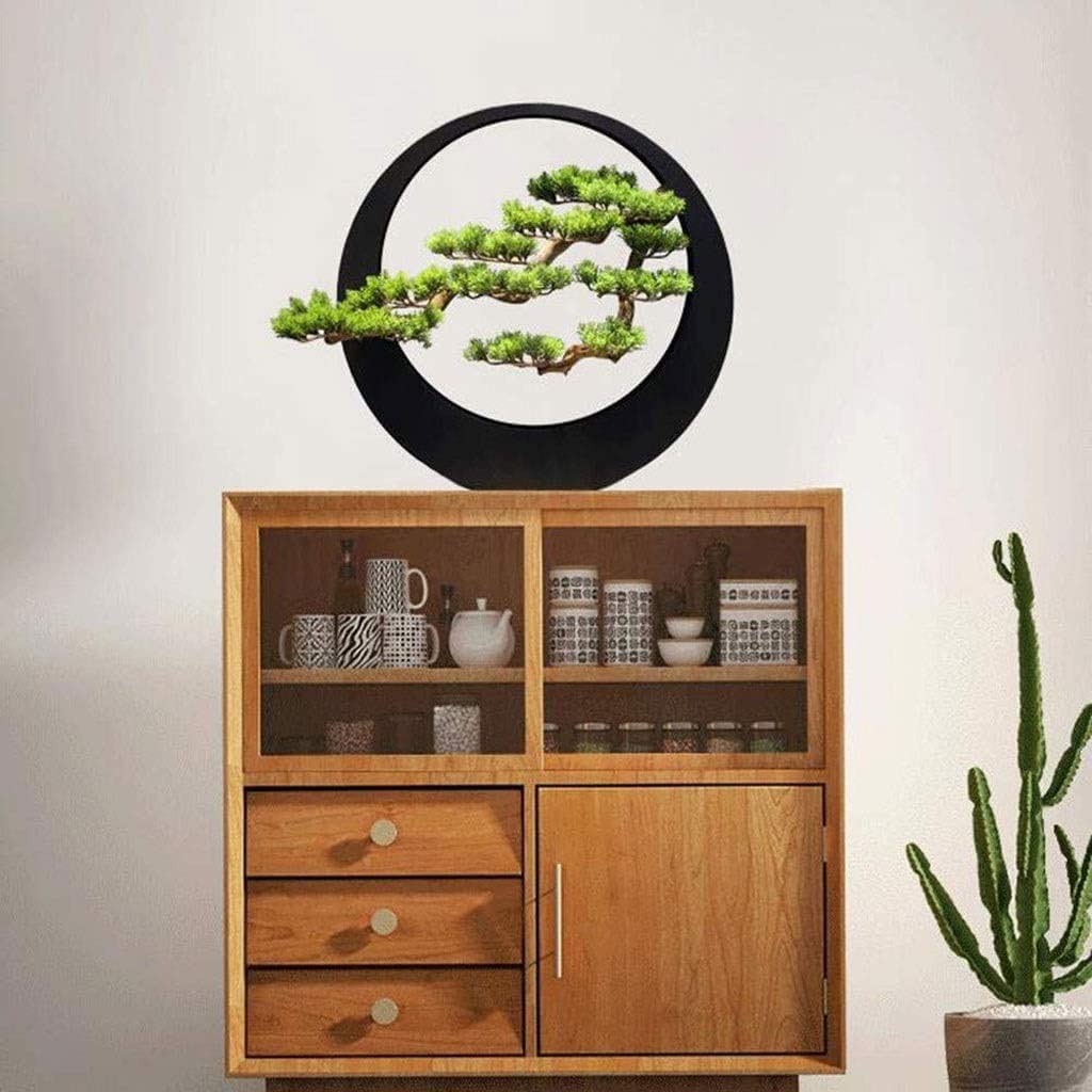 Plantes et Fleurs artificielles/Arbres artificiels Nouvel Artiste de Luxe léger de Style Chinois Décoration de la Maison Ornements Zen Pin de Bienvenue Artificiel Bonsaï en Fer forgé S