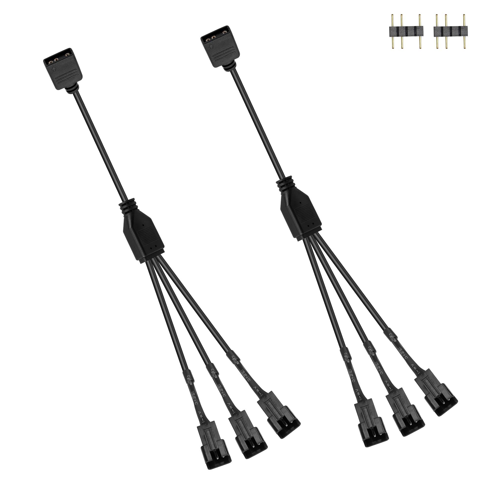 GINTOOYUN 2 PCS ARGB Splitter Kabel 5V 3 Pin adressierbares RGB ...