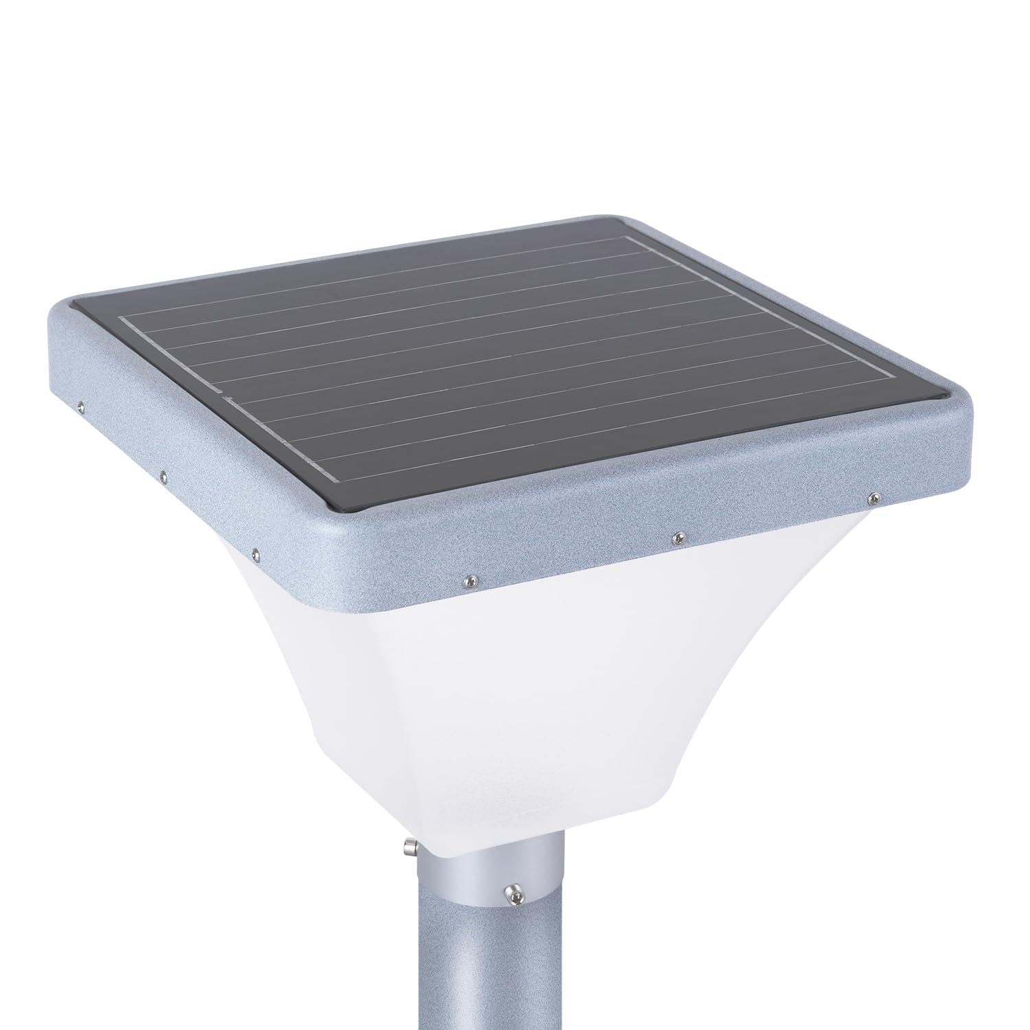 Farola LED Solar Rectangular para Jardines 45W | Greenice