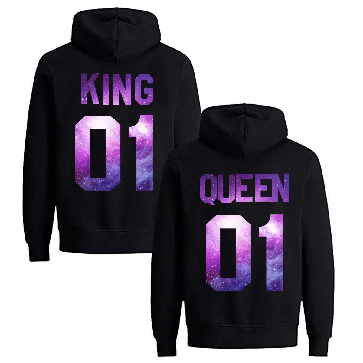Her King King Und Queen Pullis Men Hoodies King Queen Printed