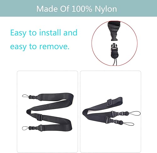 Miniatura 9 de Correa de hombro ajustable cómoda para iPad, correa de nailon para el cuello para iPadSamsung Tablet, binocular para cámara, bolsa de equipaje para