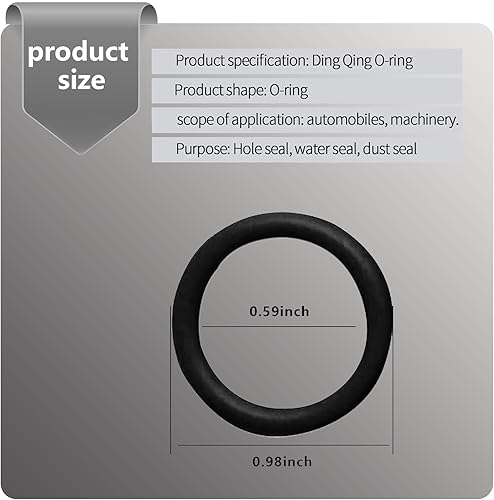Miniatura 2 de 100 anillos de sellado para automóvil, impermeable, de goma de nitrilo suave, repuesto para automóvil, tapón de drenaje de aceite universal duradero