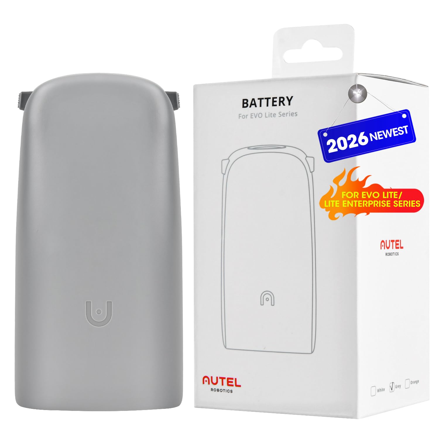 Robotics EVO Lite Enterprise Series Drones Intelligent Battery, 6175mAh 11.13V, 40 Min Flight Time, 2026 Replacement Battery Evo Lite 640T Enterprise/Lite 6K/Lite/Lite+ (Plus) Drone (Grey)