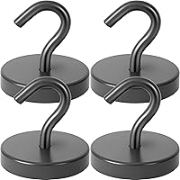 Vista 9 de Neosmuk Ganchos Magnéticos de Servicio Pesado, Imán Fuerte con Gancho para Refrigerador, Ganchos Industriales Súper de Neodimio de Resistencia Extra