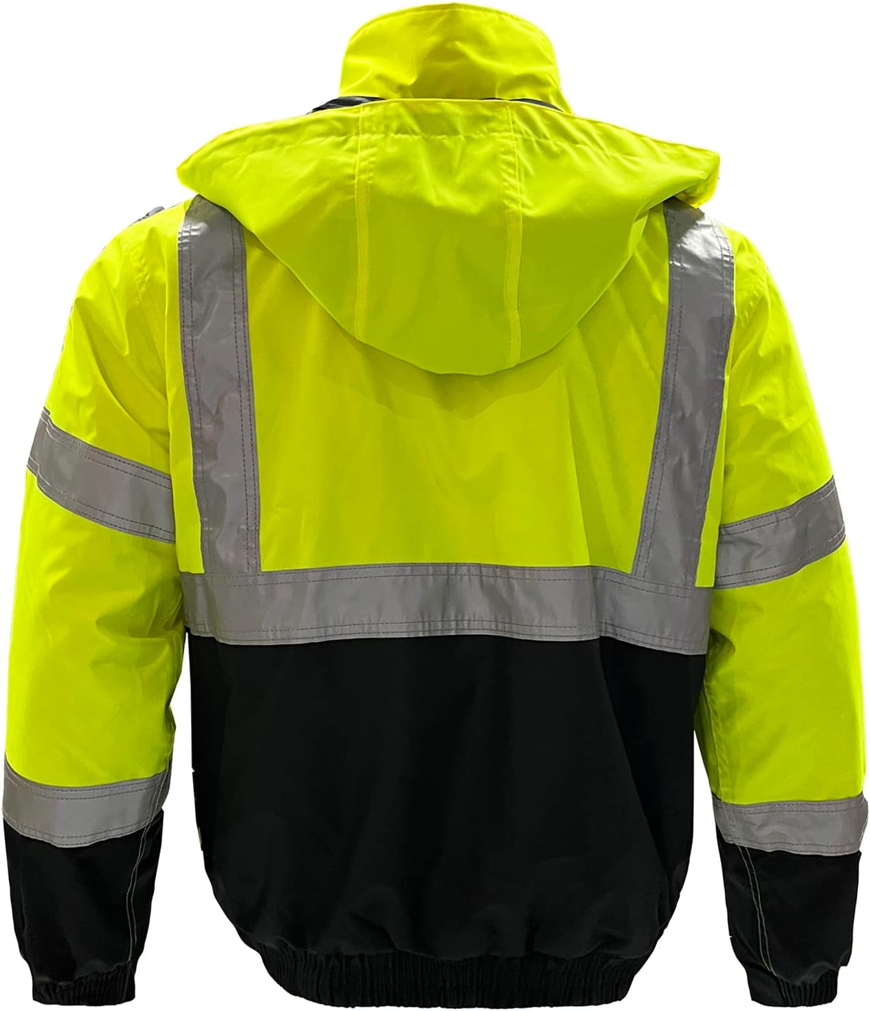 Veste Haute Visibilité Portwest Hiver - Imperméable, Rembourrée, Bicolore, Avec Capuche