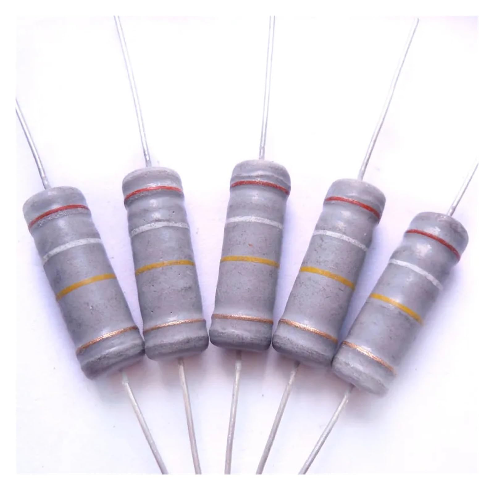 Kit resistenze Resistori fissi 5W 390k 430k 470k 510k Ohm Resistori a Film di ossido Metallico Resistenza +/- 5% (Size : 510k Ohm)