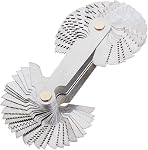 ChgImposs Metric & Imperial Screw Gauge SAE Whitworth 55 Degree & Metric 60 Degree & US 60 Degree Thread Pitch Gauge for Industrial Measurement