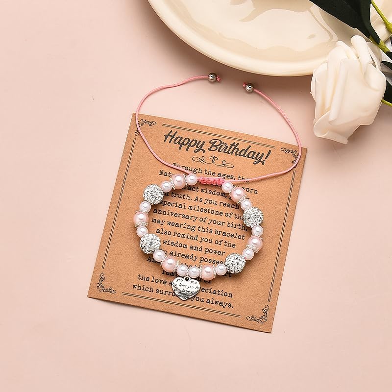 Happy Birthday Bracelet Gift for Women Men Birthday Bead Bracelet Bday Presents Accessories Birthday Gift Ideas for Her Him - Image 6