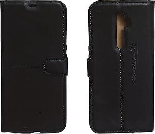 جراب محفظة جلد قابل للطى ل2F اوبو رينو من كايو - اسود