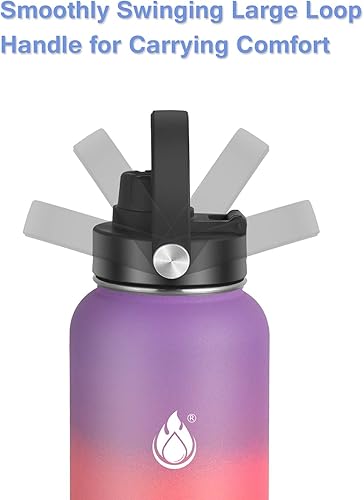 Miniatura 6 de SENDESTAR Tapa de boquilla para botella de agua de boca ancha Hydroflask se adapta a botella de agua de boca ancha de 18 onzas, 20 onzas, 32 onzas,