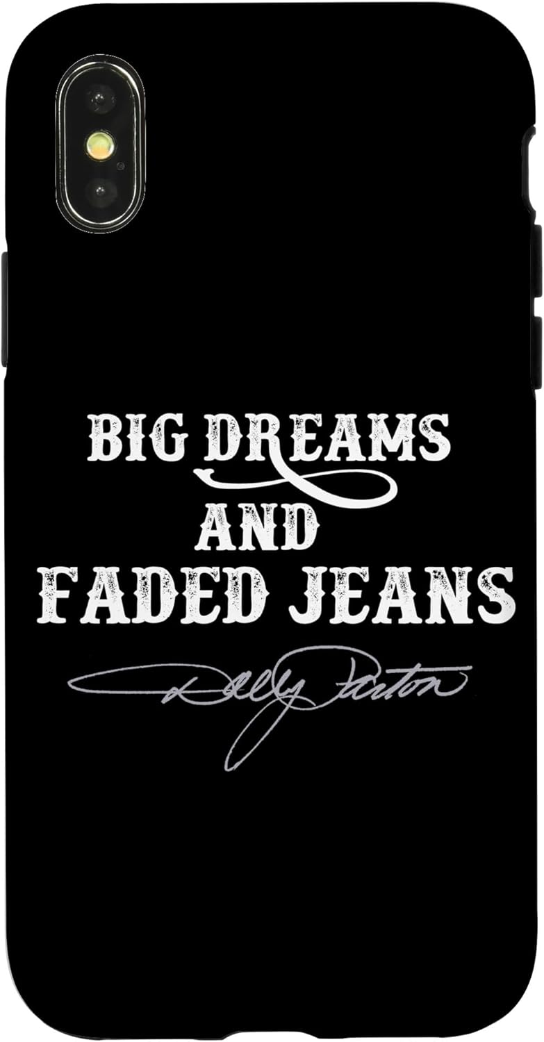 Big Dreams and Faded Jeans Dolly Parton Case for iPhone 12/12 Pro