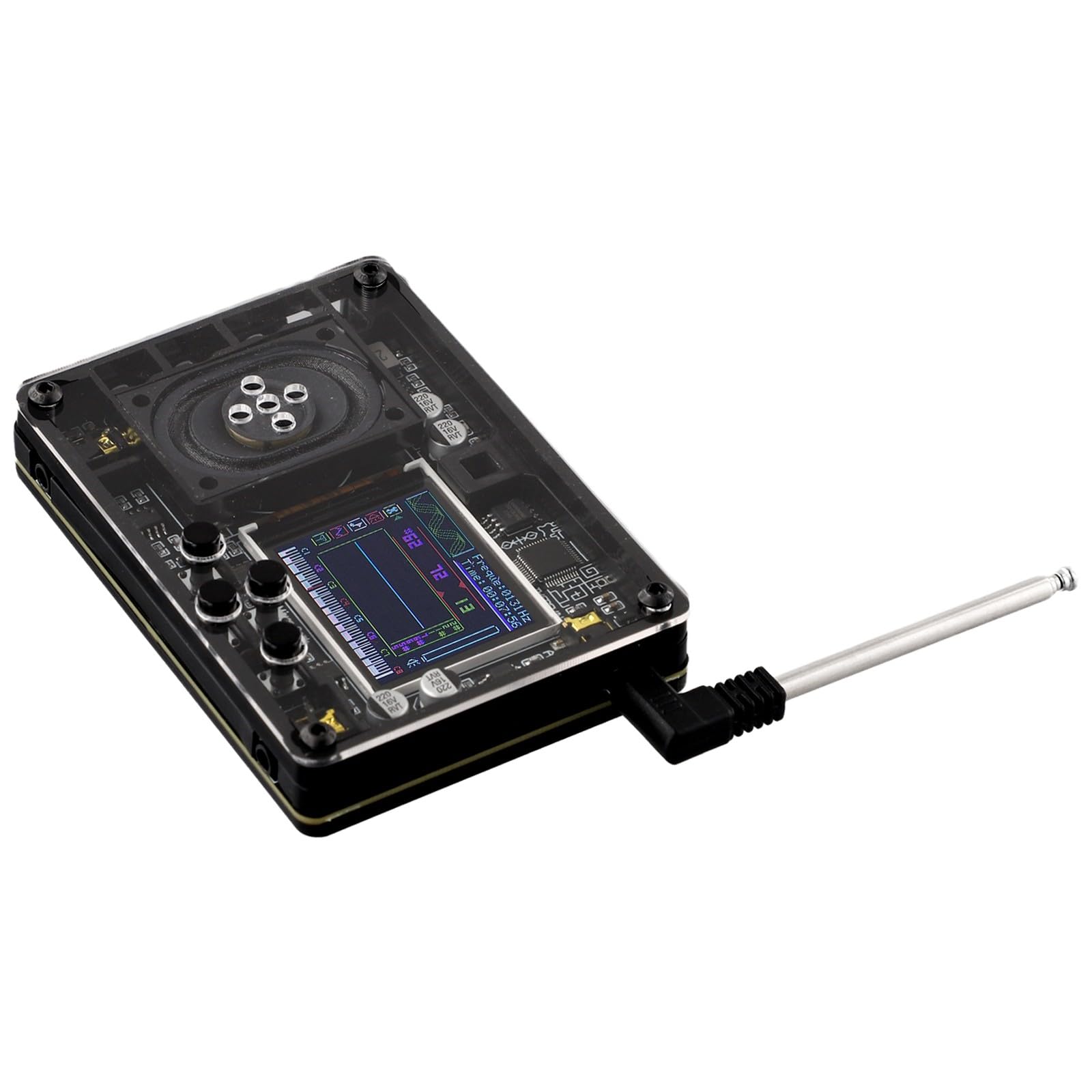 Mini-Theremin, elektronisches Instrument, kreatives Musikspielzeug, Farbbildschirm, 70 Stimmen, Typ-C, tragbar