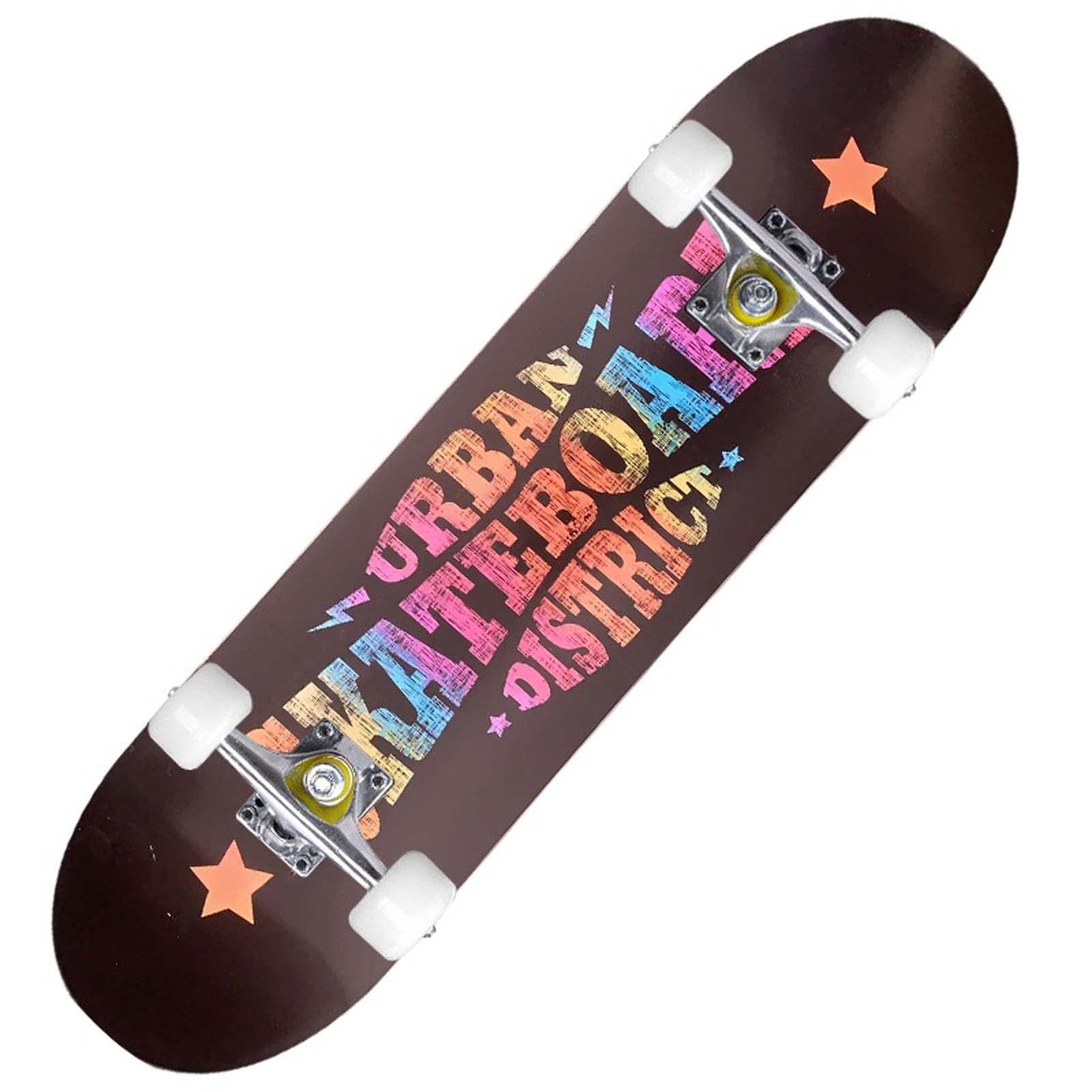 Skateboards with Colorful Flashing Wheels for Beginners Kids Teens 31 x 8 Inch Complete Standard Skate Boards 7