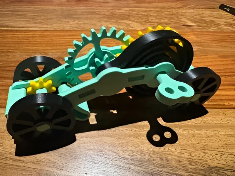 Beoals Mechanical Clock Parts Set, Gears and Components Kit, Mint Green and Gold, 12 Pieces, Multicolor 4