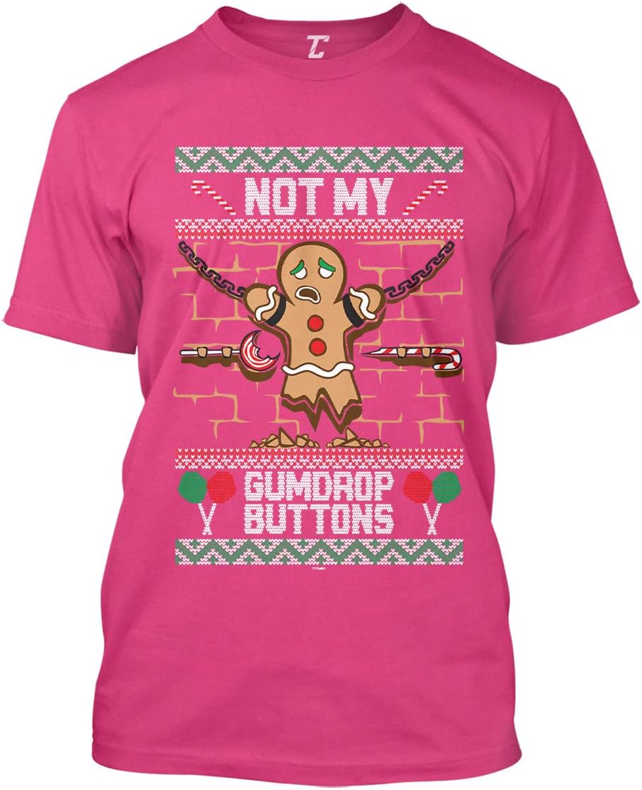 Not My Gumdrop Buttons - Funny Gingerbread Man Men's T-Shirt