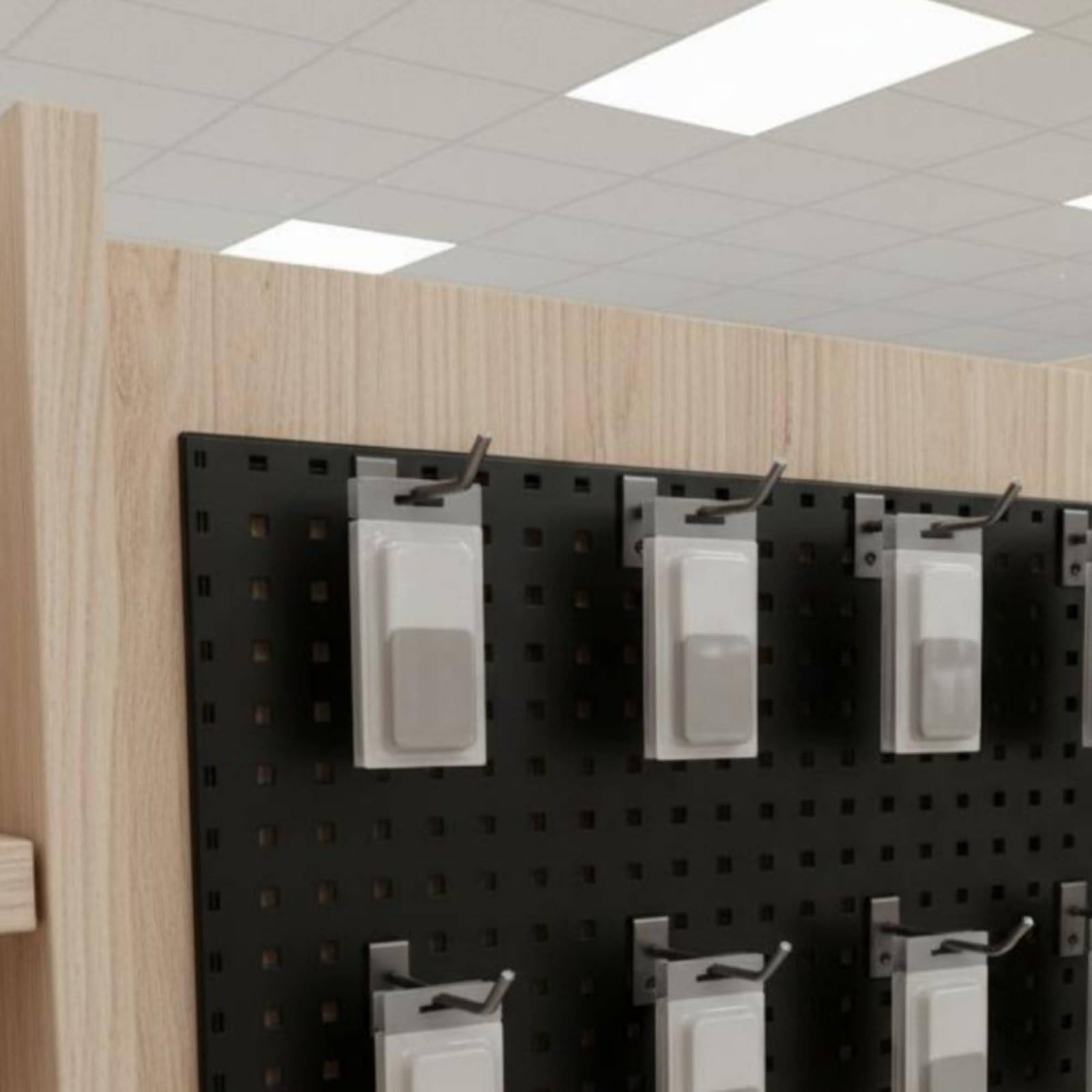 Ganchos para Mantenimiento de Vehículos Tablero Perforado Organizador de Herramientas Panel de Pared Soporte con Accesorios Colgantes Metal y Plástico