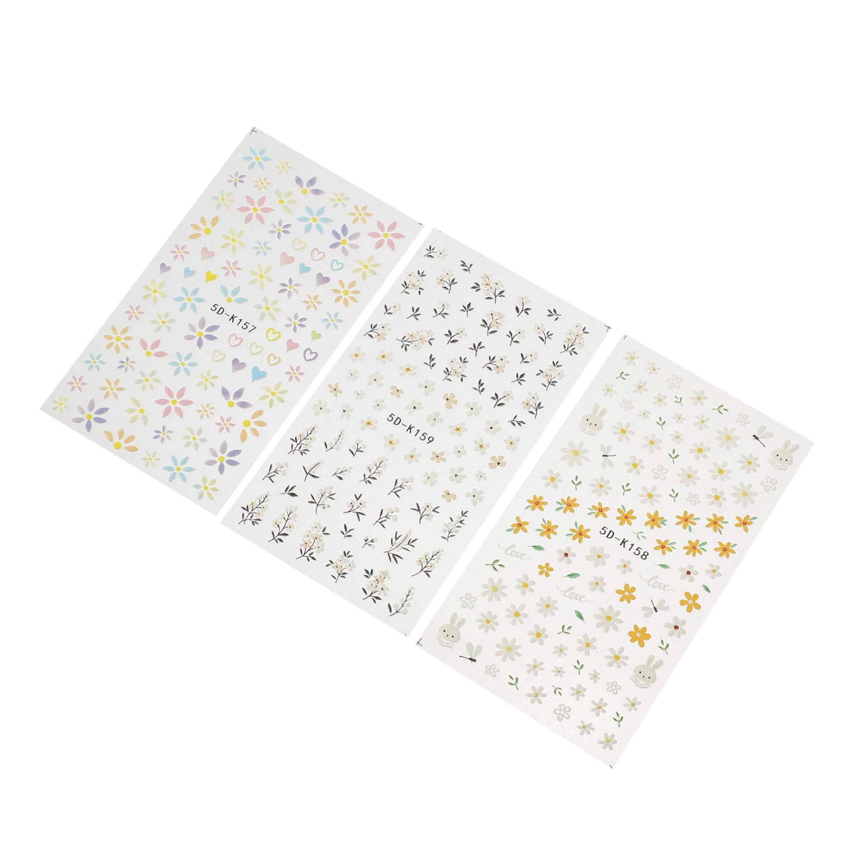 Healeved 15pezzi Adesivi Per Unghie Da Decorazioni Per Manicure Facili Da Applicare e Rimuovere Per Occasioni Speciali e Uso Quotidiano Sicuri e Compatibili Con La