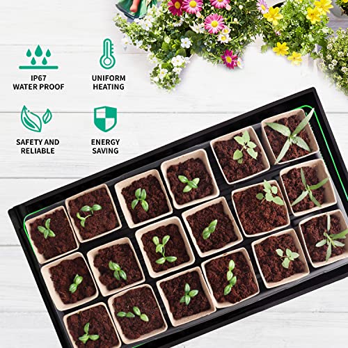 Luvcosy Heat Mat With Digital Thermostat & Timer Controller, 10''X20'' Plant Heating Mat For Seed Starting, Tank, Ip67 Waterproof Reptile Heat Pad #TOP7