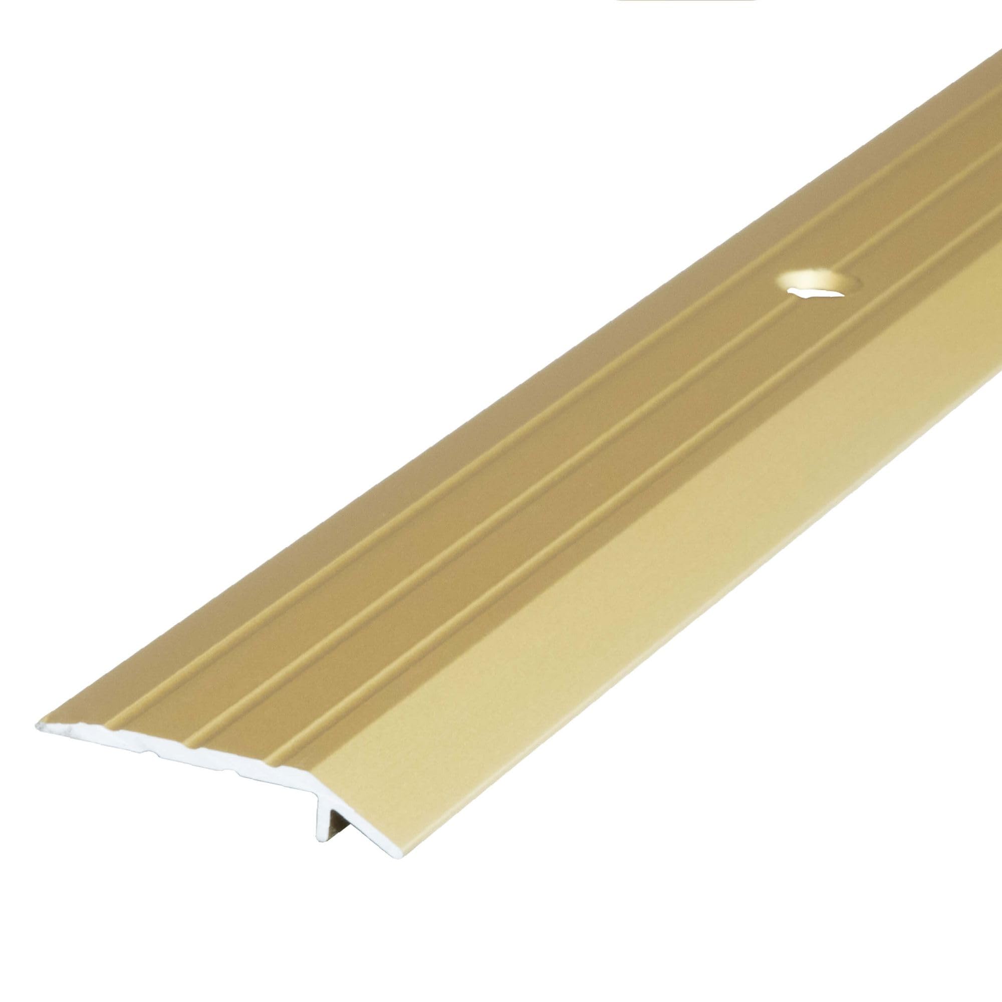Dalsys Transition Profile Height Compensation 3.5 mm 90cm x 30mm for screwing Including Fastening Material, Made of Aluminum, Gold