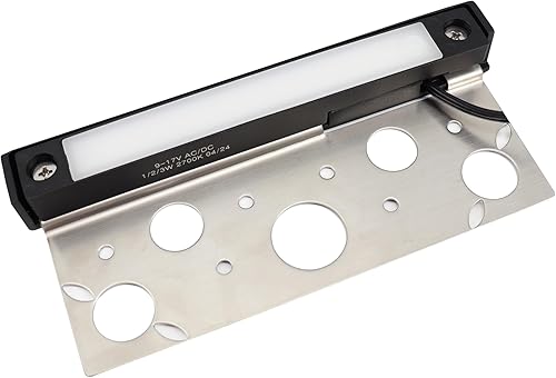 Miniatura 5 de LUMENGY Luz LED Hardscape de 7 pulgadas, 1-3 vatios regulable, función fácil de reemplazar, 3 placas de montaje para paredes de contención e