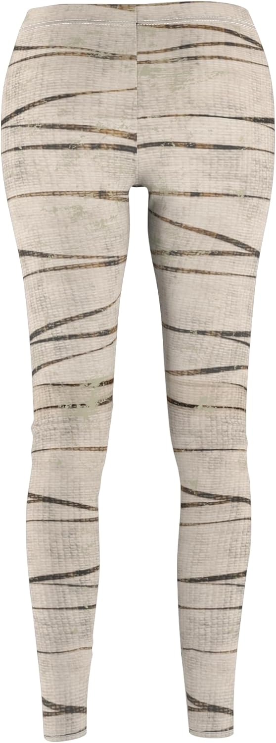 Mummy Halloween Leggings Wrapped Bandages Costume Spooky Realistic guaze Bandage Look Fall Womens Stretch Yoga Pant