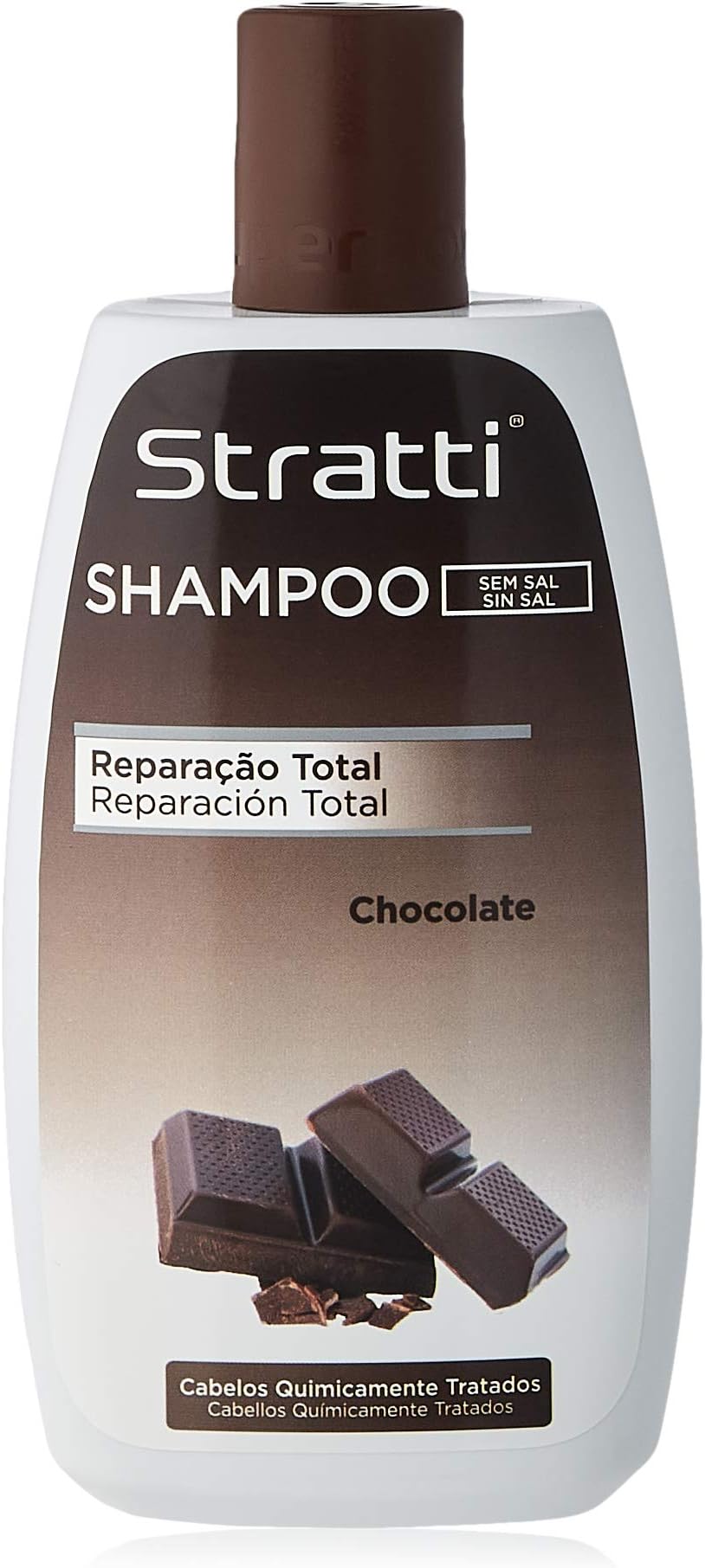 stratti Chocolate and KERATINA Shampoo Repair Total, Without Salt – 400 ml