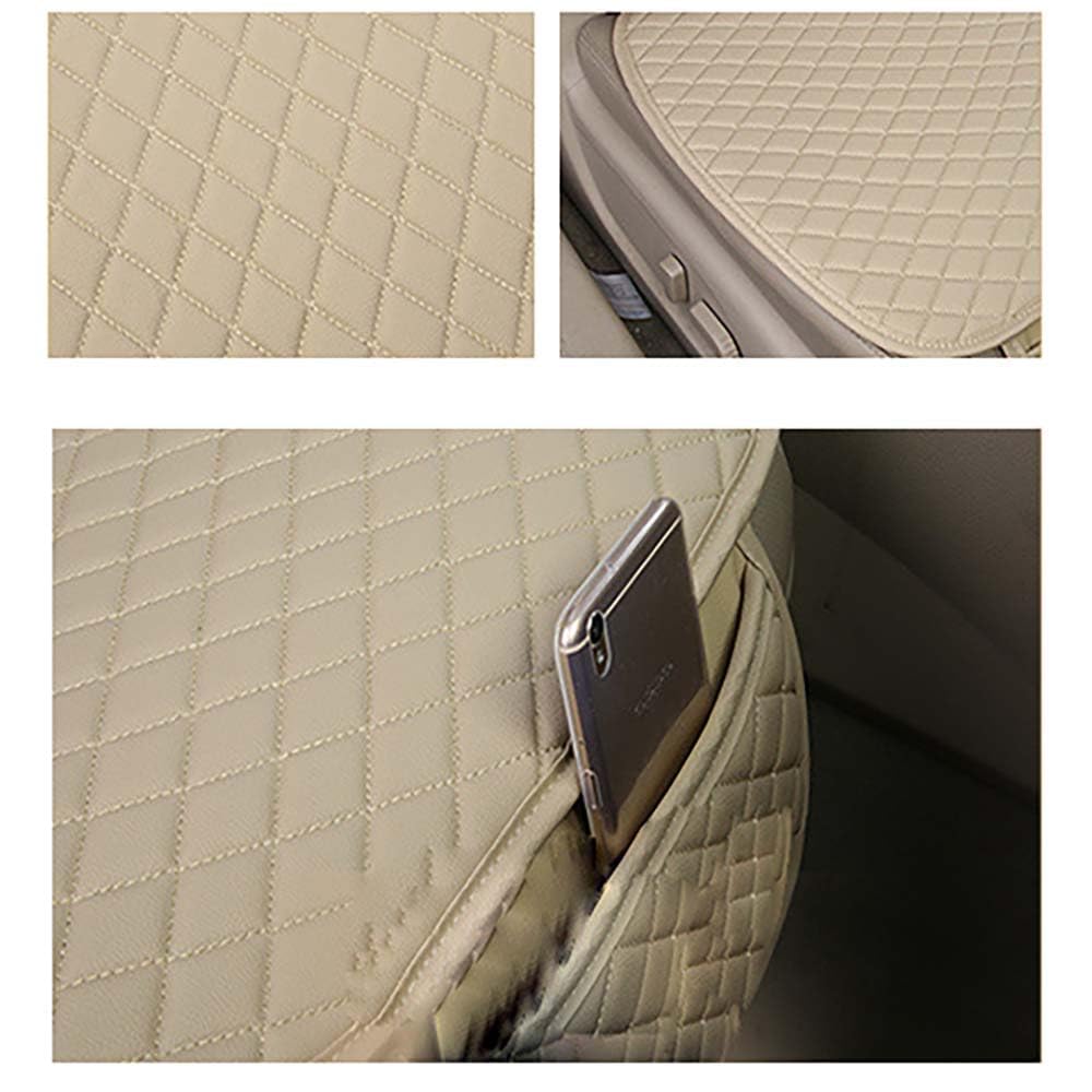 Produktbild von WACDXST Auto Sitzbezüge, Für FIAT 500/500C/500E/Abarth 500 2007-2022 2023 2024 Allwetter Atmungsaktiv Verschleißfest Vordersitze Und Rückbank Sitzbezügesets Auto Zubehör,B