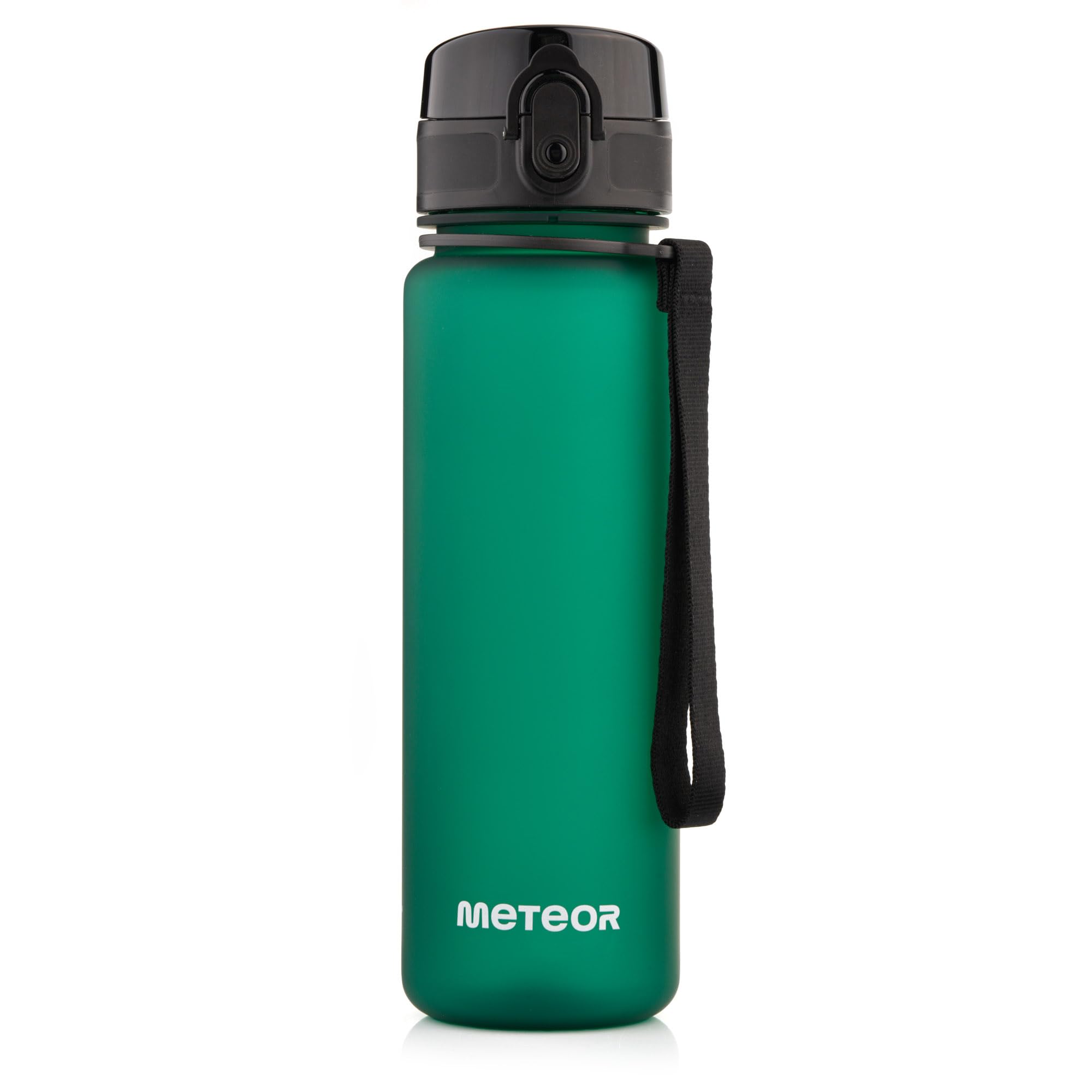 meteor Water bottle 500 ml – Secure flip lid with lock for daily hydration – Durable and practical sports water bottle for training and travel – Sport water bottle Emerald