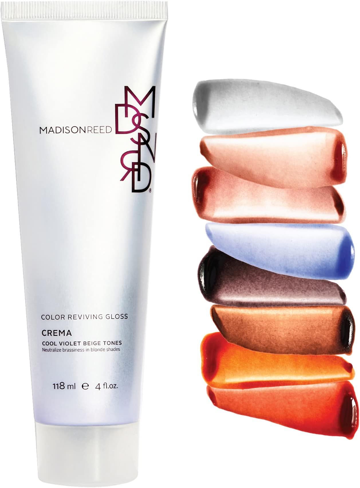 Madison ReedColor Reviving Gloss, Crema - Blonde, Semi-Permanent Hair Dye, Enhances Hair Color & Corrects Tone, Adds Brilliant Shine, Keratin & Argan Oil, 4 Fl Oz (118 mL)