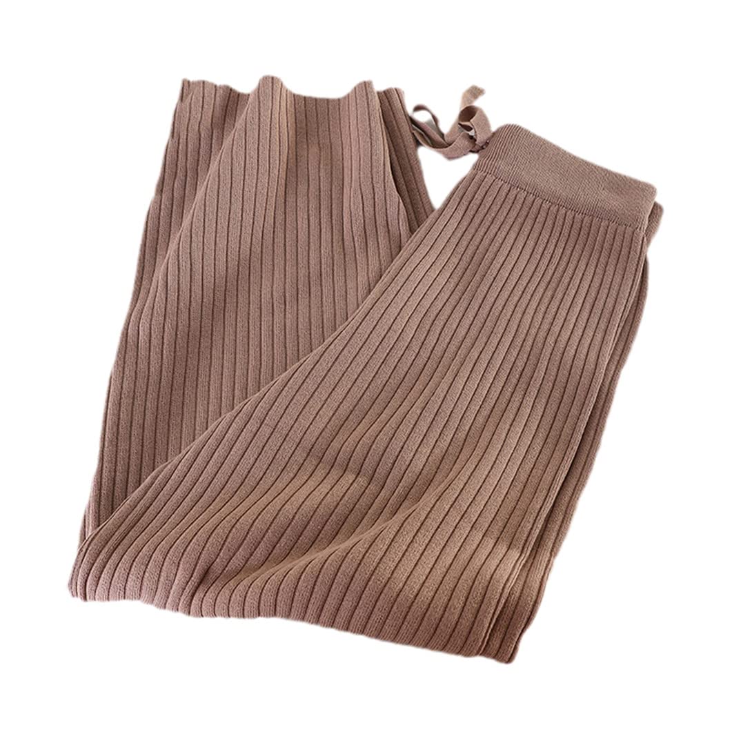 Pantalon coréen en tricot solide idéal pour le cocooning et les sorties - 6