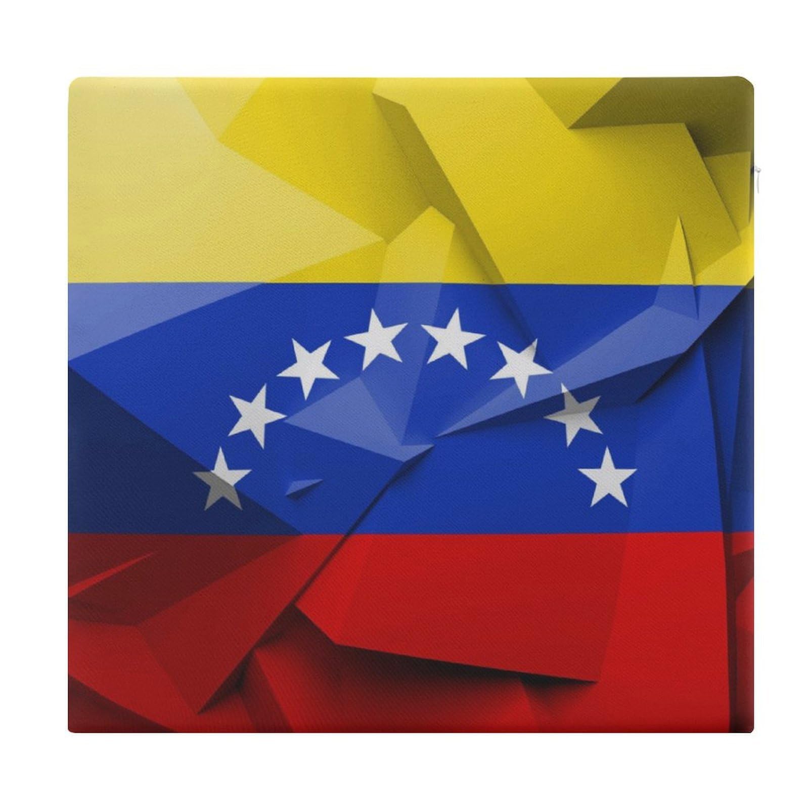 JZemdybill Chair Pad, Venezuelan Flag Seat Pad, Square Chair Cushion for Yoga Living Room Balcony
