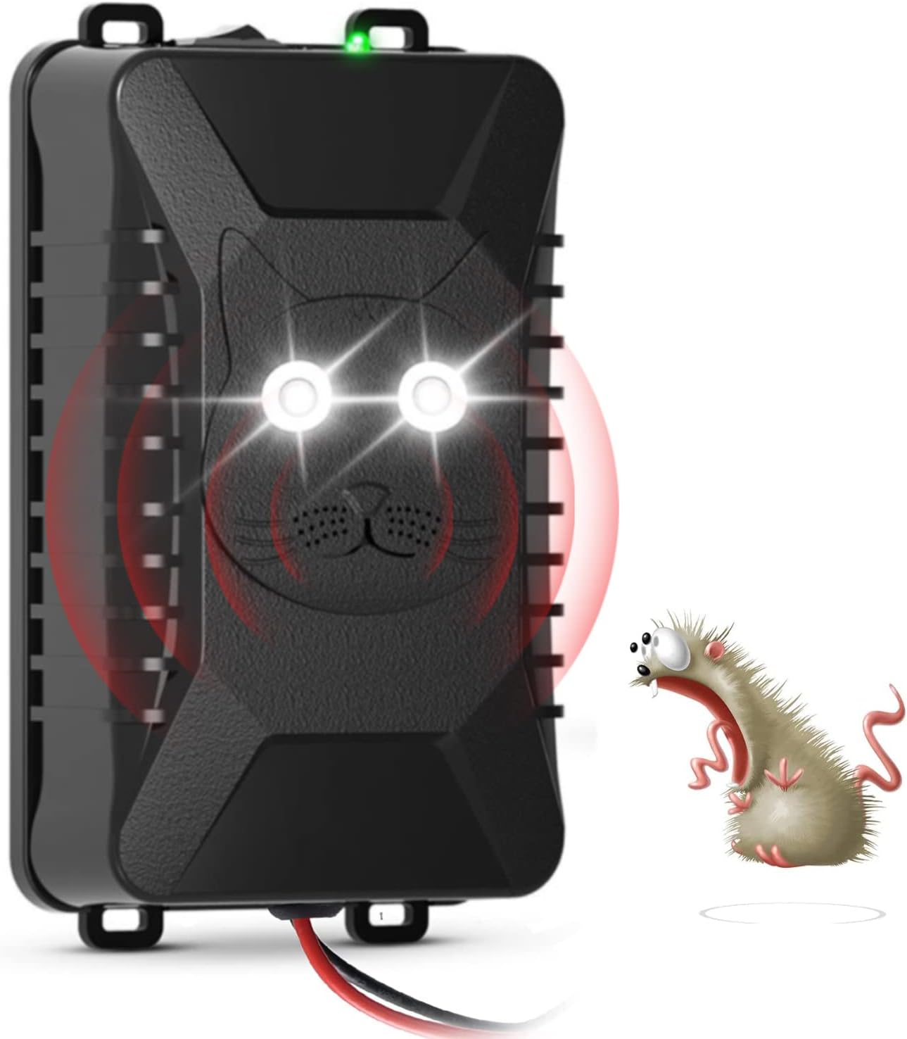 HONGXIAN Vehicle Ultrasonic Mouse Repeller,Rodent Pest Animal Deterrent