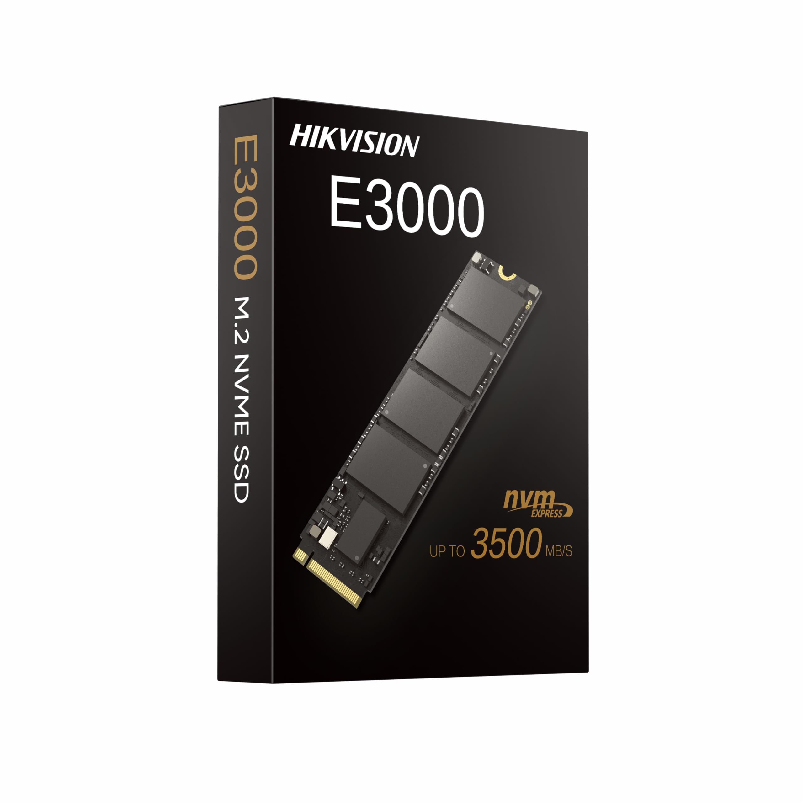 Hikvision E3000 Internal NVMe PCIe M.2 SSD 256GB, Internal Solid State Drive, Gen 3x4, 2280, 3D NAND Flash Memory, Up to 3500MB/s Read Speed