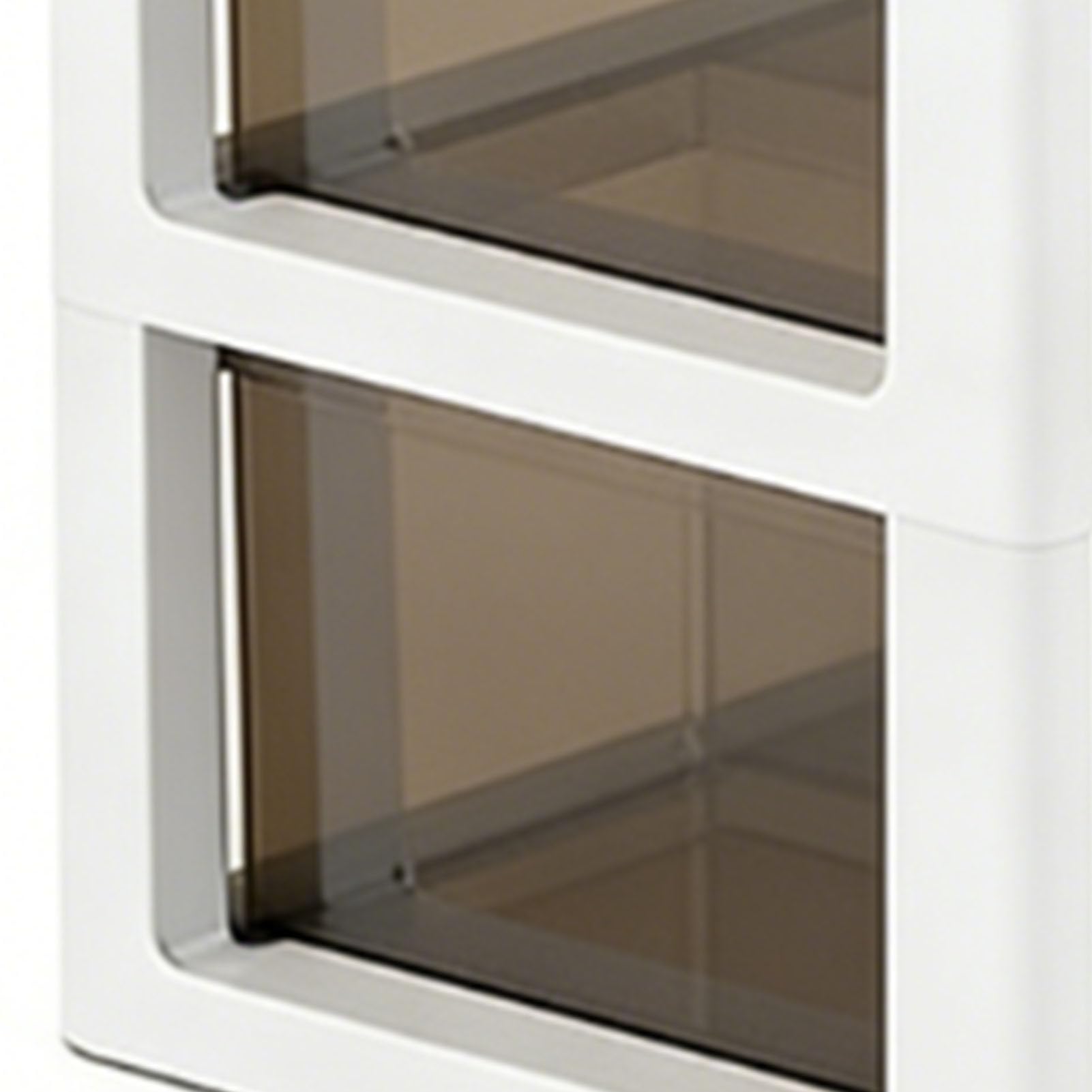 Organizer da Scrivania in Plastica Trasparente con 3 Cassetti Trasparenti per Forniture per Ufficio, Cancelleria e Organizzazione della Scrivania di Casa (Bianco e Trasparente)