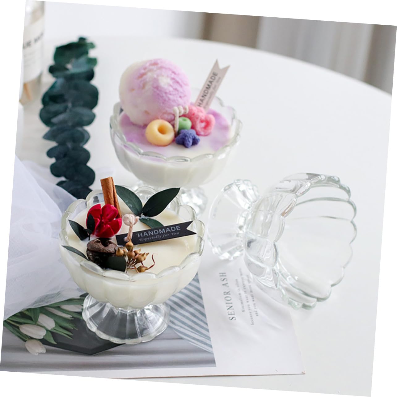 Copas de Postre de Vidrio 100ml Transparentes, 6 Piezas
