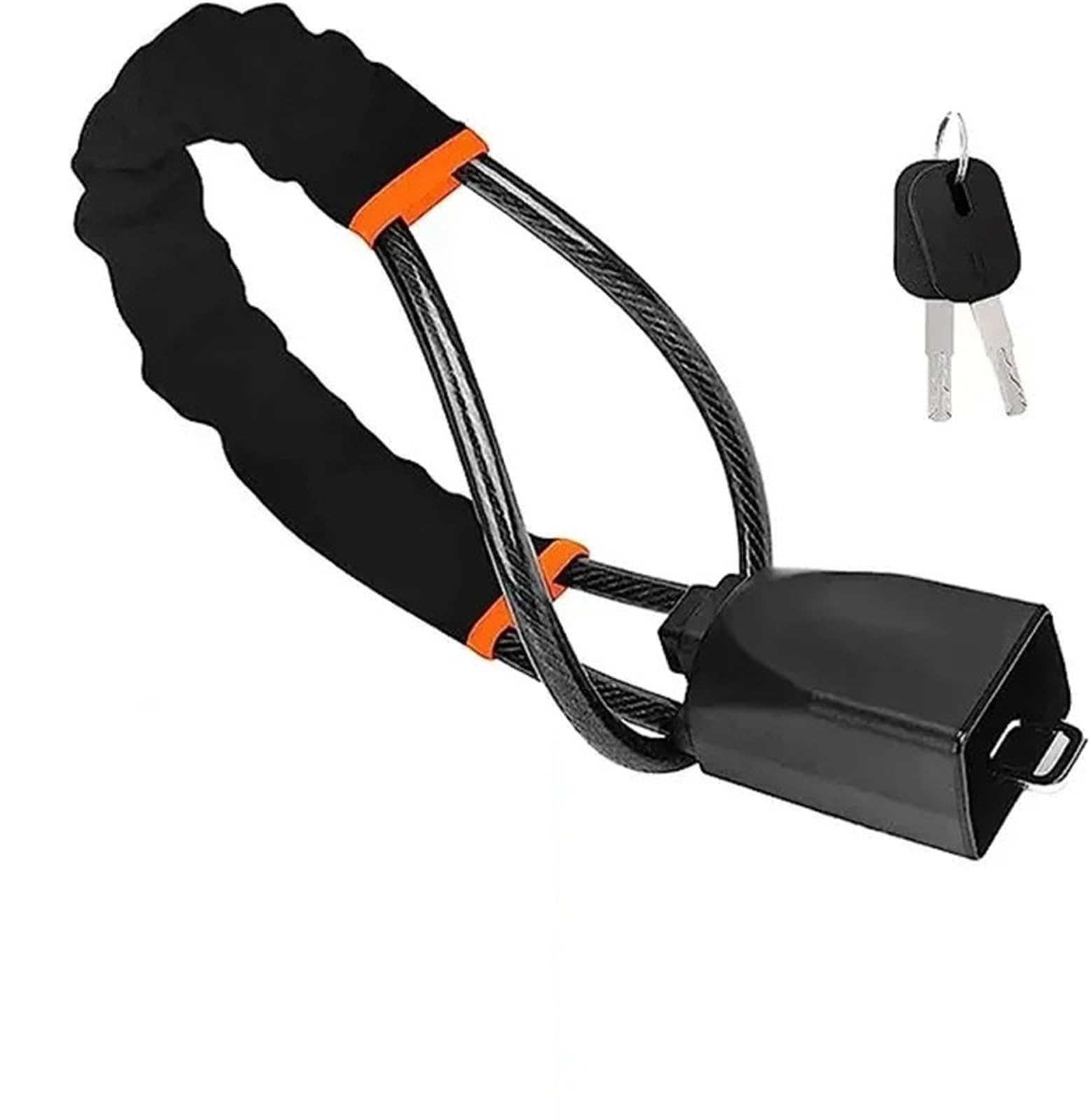 Car Steering Wheel Lock Seat Belt Lock, Universal Steering Wheel Lock with Seat Belt Buckles Multicolor for Trucks s RVs(Black)
