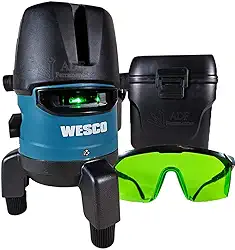 Nivel a Laser 5 Linhas Verdes Base Giratória 360 WS8911K Wesco