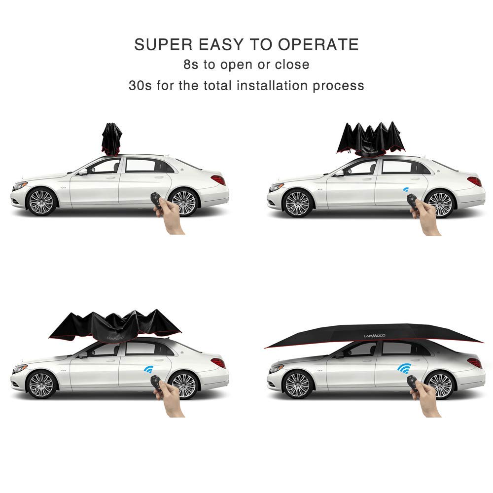 Amazon.co.jp: 四季自動カーテントカーポート折りたたみ、車の傘