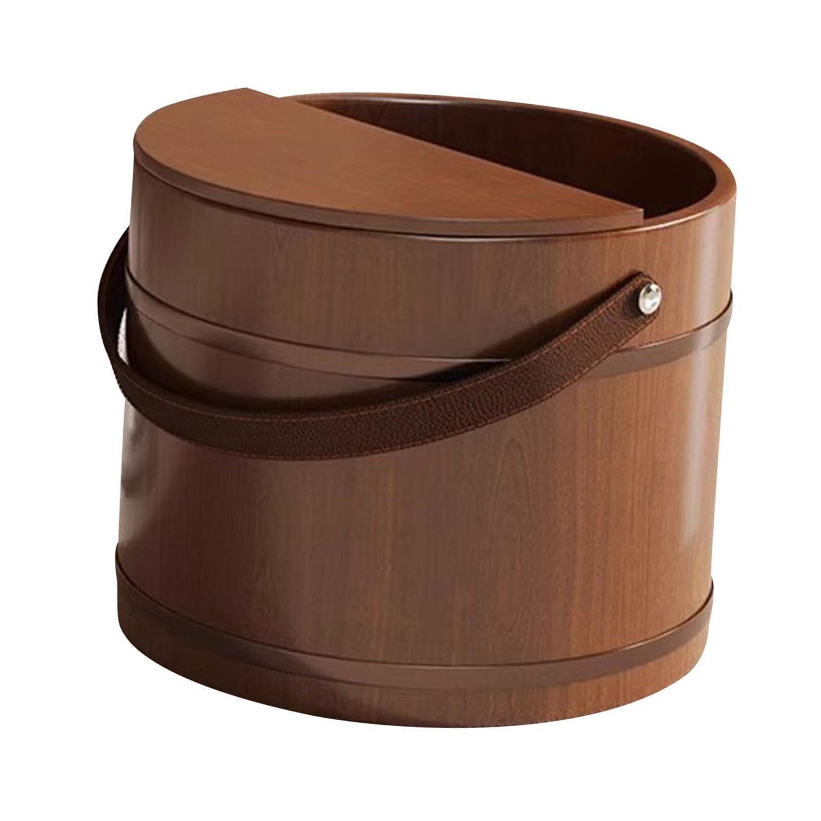 Bañera de Para madera para remojo de pies. Una fantástica opción para relajarse y mimarse en familia. Baño de Para madera para pedicura y remojo