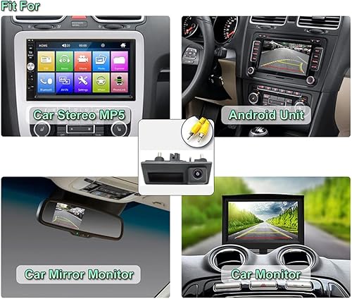 Miniatura 4 de Cámara de respaldo de vehículo con trayectoria inteligente dinámica línea guía móvil para Audi A4L A5 A3 Q3 Q5 RS6 para VW Passat Tiguan Jetta