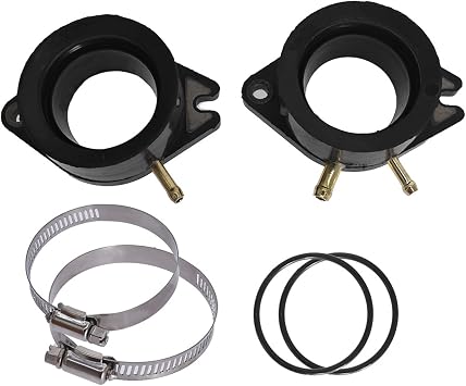 Carburetor Intake Carb Boot Replacement for Yamaha Virago XV700 XV750 XV920 XV1100 1981-1983 2 Pack