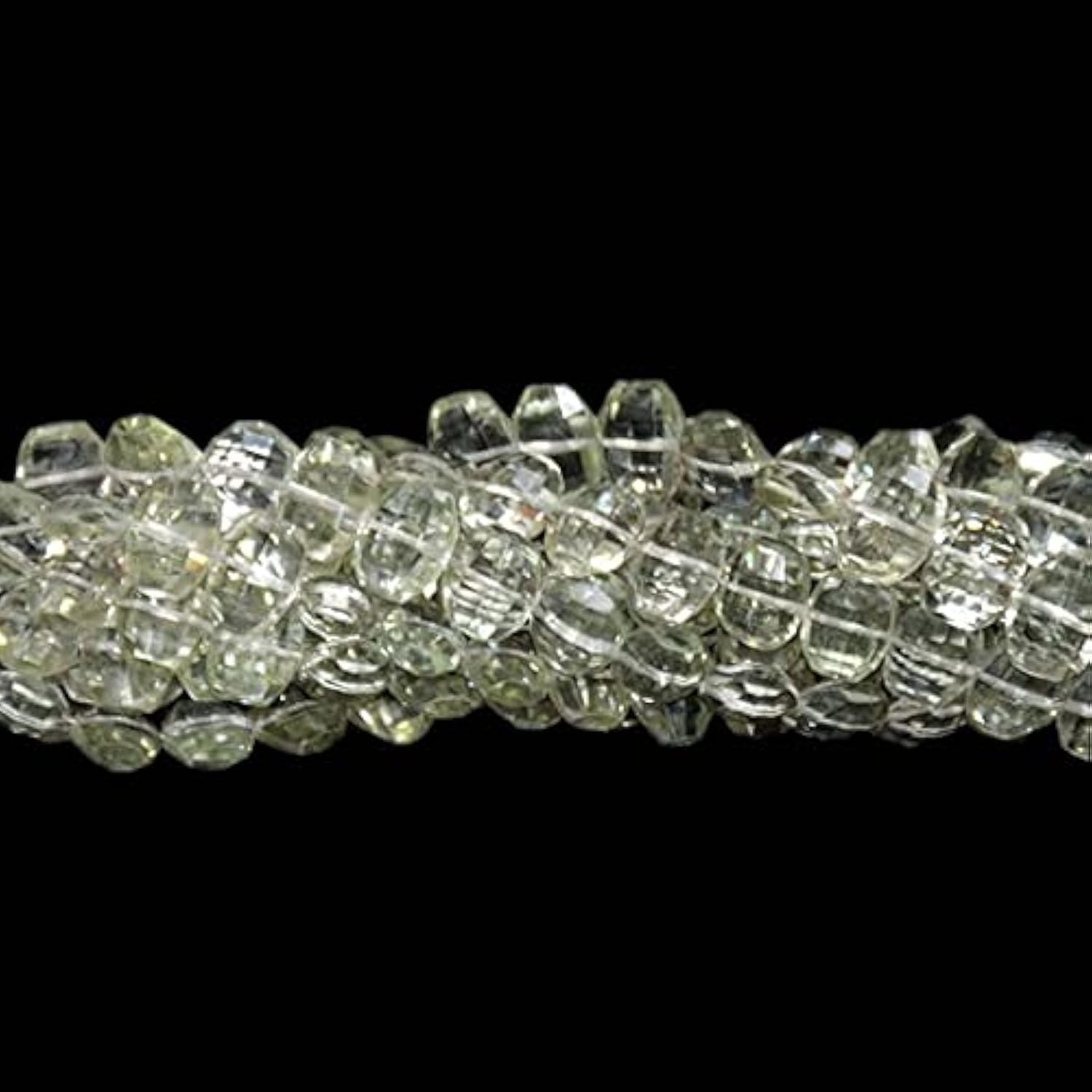 Améthyste verte LKBEADS pierre naturelle ovale briolette 9x11mm pour fil de création