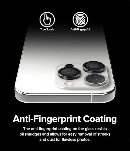 Miniatura 8 de Ringke Marco de lente de cámara cubiertas individuales de lente compatible con iPhone 15 Pro Max, protector de lente de cámara, cubiertas de vidrio