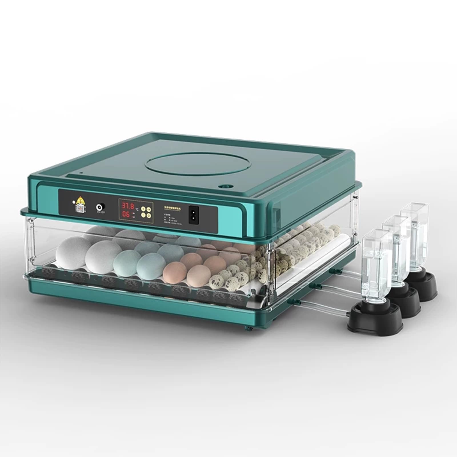 Incubadora de Huevos de Gallina, con Volteador Automático, Ovoscopio y Control de Temperatura, for Incubar Huevos de Gallina, Codorniz(36pieces)