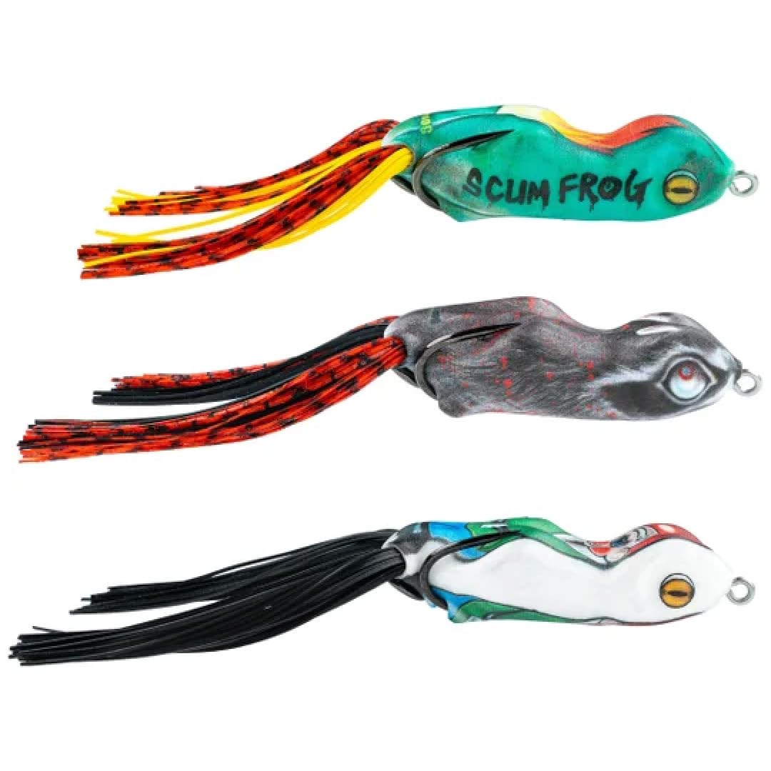 SCUM FROG Trailer Park Series Popper with a Hollow Body Frog Lure | 5/8 oz., Garden Gnome, Roadkill, Dumpster Fire