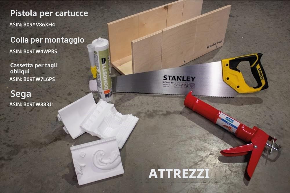 PROVISTON | Rosetta bloccata | Polistirolo | Diametro 700 x 570 mm | Bianco | Alta qualità | Stabile | Assemblaggio semplice | Rosette a soffitto | Design a parete