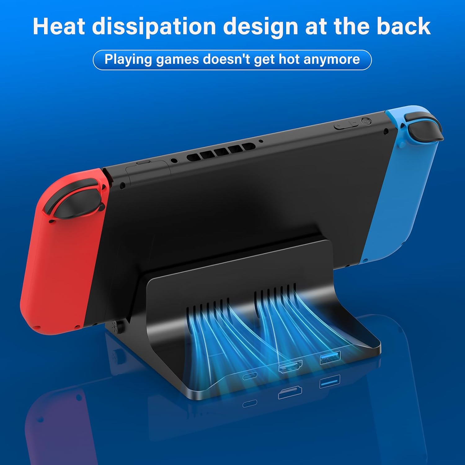 Switch TV Dock Compatible for Nintendo Switch/Switch OLED, Portable Switch Docking Station for TV with 4K HDMI/Type-C Port/USB 3.0 Port, Charging Replacement Stand for Official Switches - Image 3