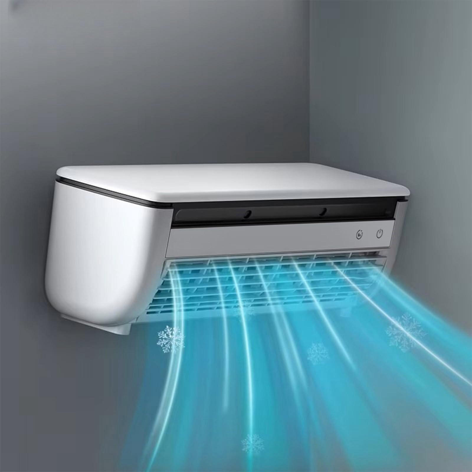 Condizionatore d'aria a doppio uso, unità combinata di raffreddamento e riscaldamento da 9000 BTU, portatile, 4 in 1, raffreddamento, calore, deumidificazione, ventilatore, risparmio